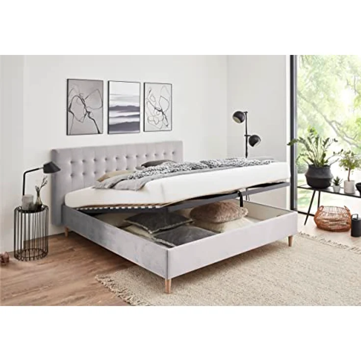 Atlantic Home Collection Bettrahmen Veronika 180x200 mit Bettkasten und Lattenrost – Bild 3