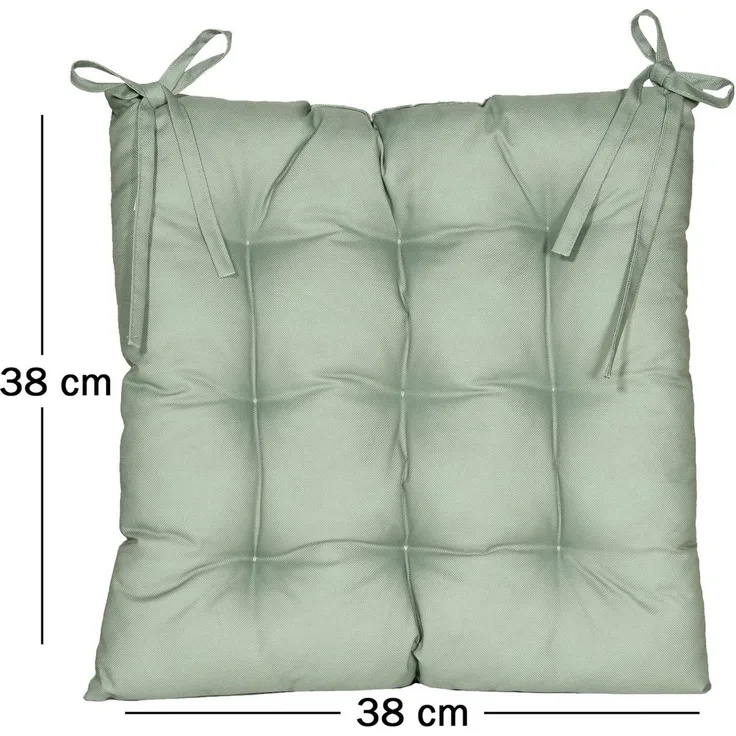 JACK Stuhlkissen JACK Outdoor 38x38cm Sitzkissen Lounge Kissen Sitzkissen Wasserfest, mit Lotus Effekt, robust, strapazierfähig, für Innen & Außen