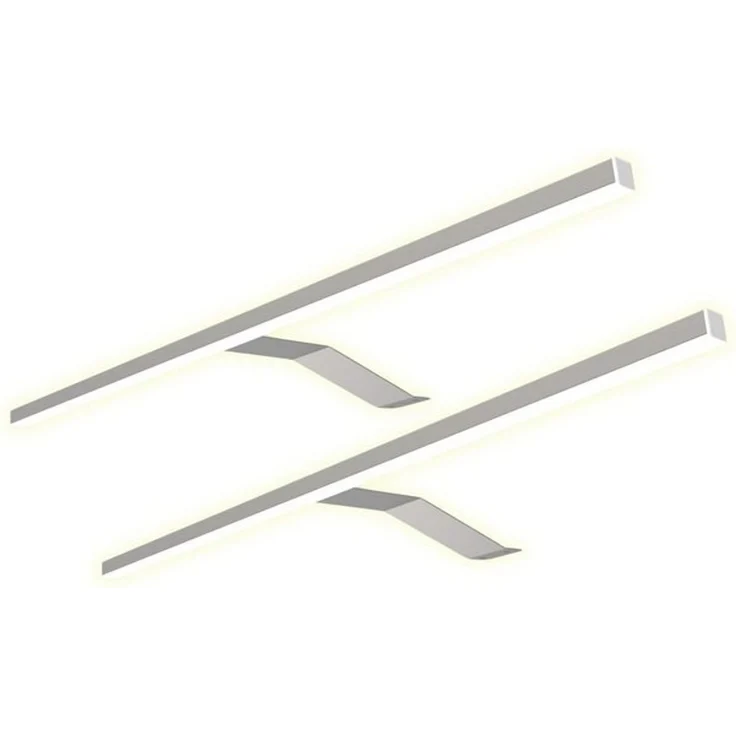 kalb Aufbauleuchte LED Aufbauleuchte Edelstahl warm neutral für Schranklicht Beleuchtung, 2er Set warmweiß, warmweiß – Bild 4