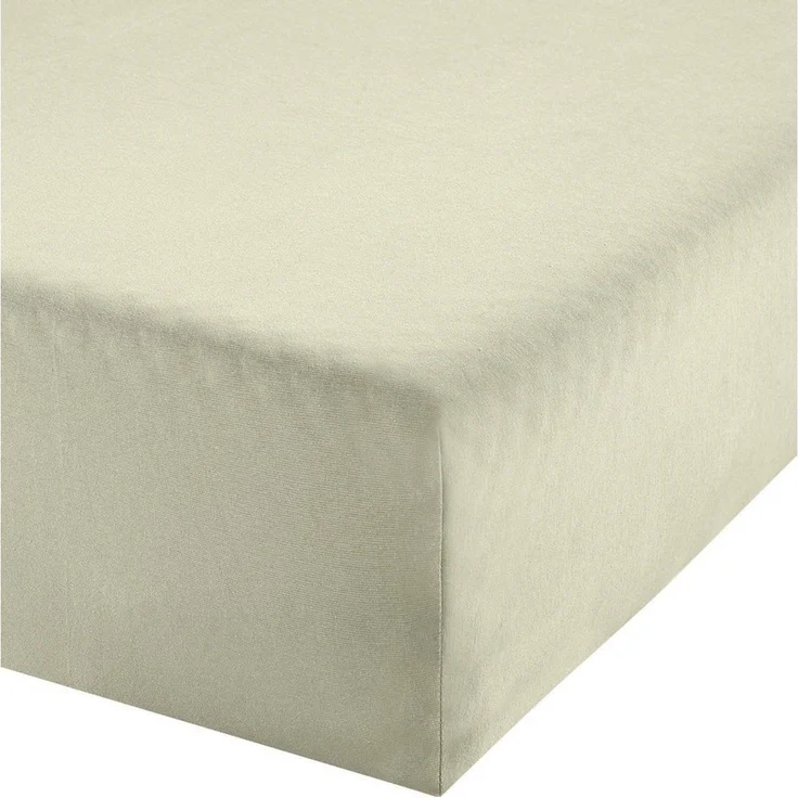 Erwin Müller 'Freising' Spannbettlaken, Gummizug: Rundumgummi, 1 Stück, Elasthan-Jersey-Stretch Uni, Natur, Boxspringbett - 90x190 cm - 100x220 cm – Bild 5