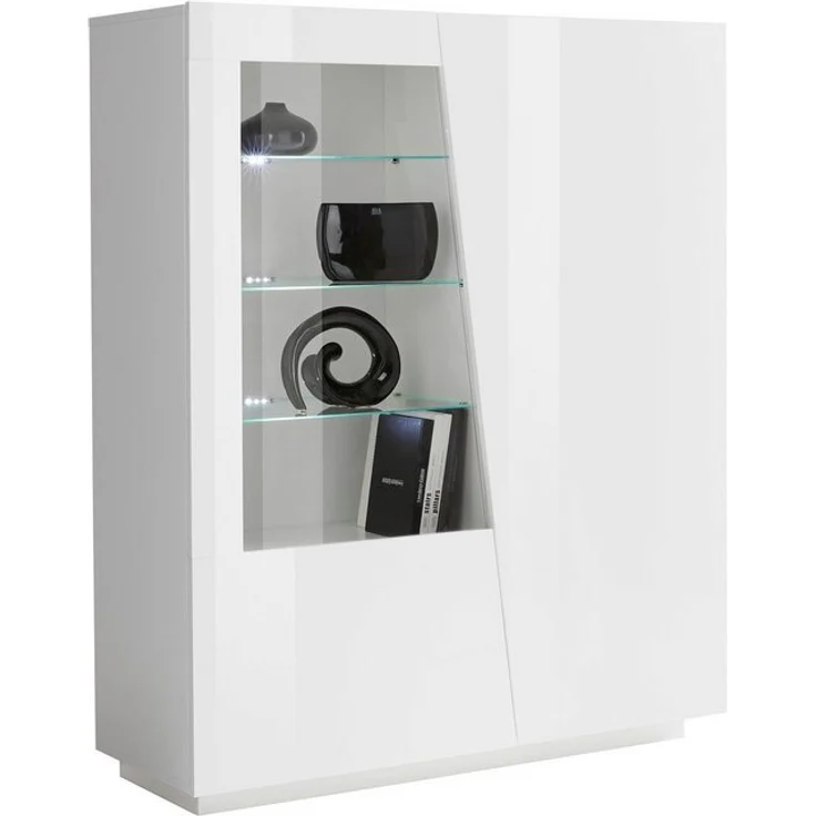 INOSIGN Highboard Vega, Hochschrank, Hochkommode, Schrank, mit 2 Türen mit Glaseinsatz, Höhe 146 cm – Bild 4