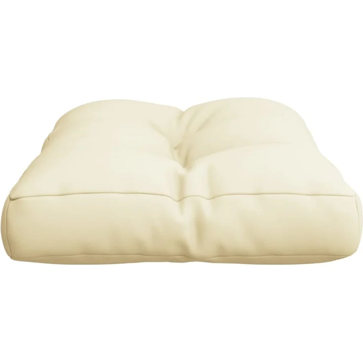 vidaXL Palettenkissen Creme 50 x 40 x 12 cm Stoff – Bild 5