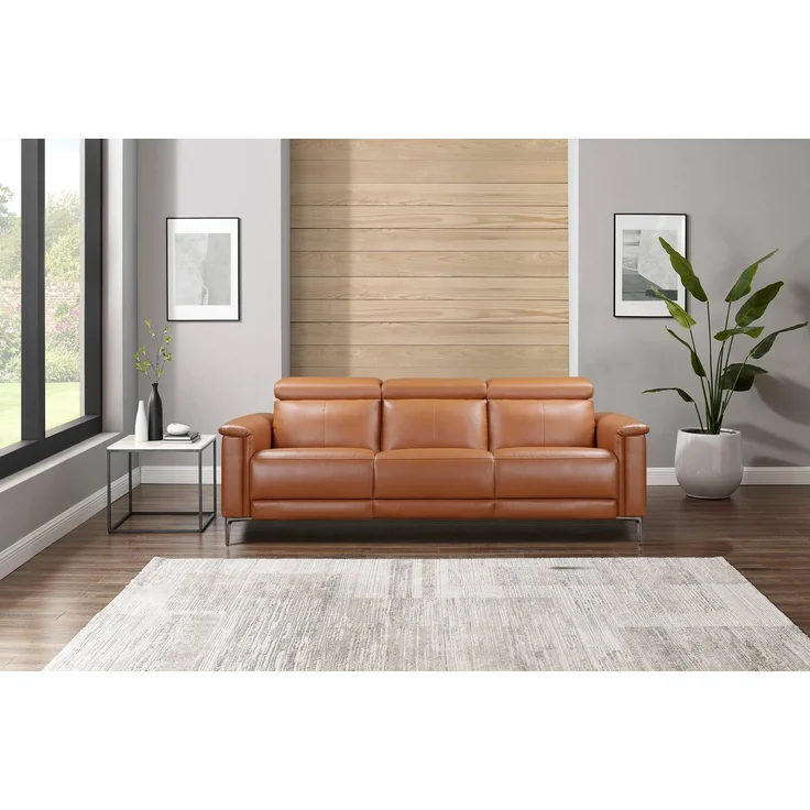 Places of Style 3-Sitzer Lund, mit manueller und elektrischer Relaxfunktion, in 2 Sitzen (links u. rechts), USB, Echtleder, Kunstleder, Webstoff – Bild 1