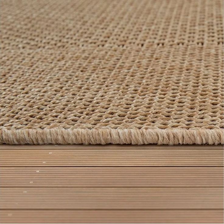 Paco Home Teppich Waregem 621, rechteckig, Höhe: 4 mm, Flachgewebe, meliert, mit Bordüre, Outdoor geeignet, Wohnzimmer – Bild 2