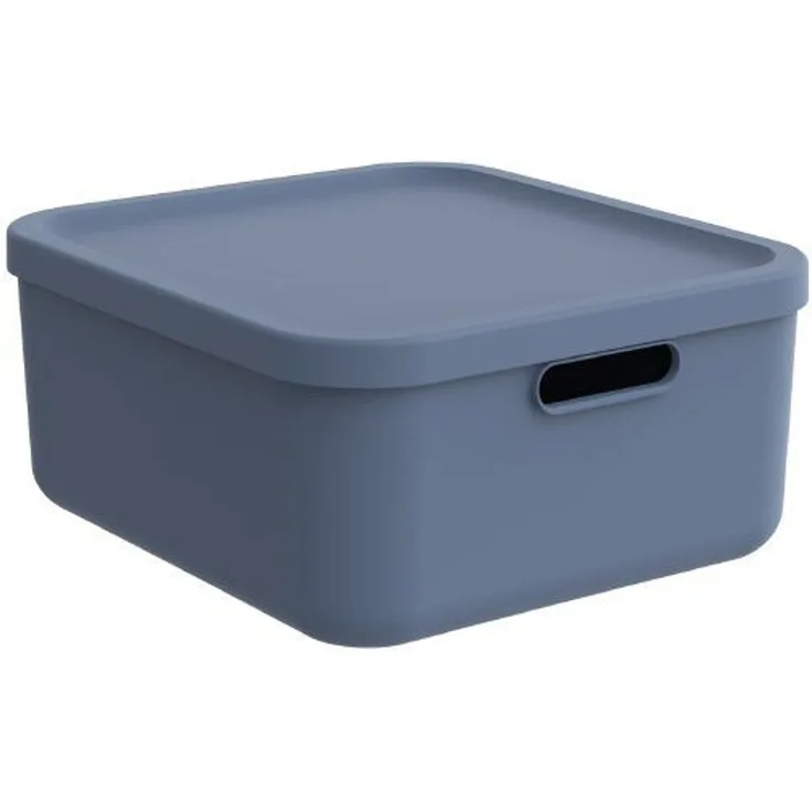 Rotho Box Albula Light Horizon Aufbewahrungsbox Blau Blue ca. 35,5 x39,5 x 17,7 cm