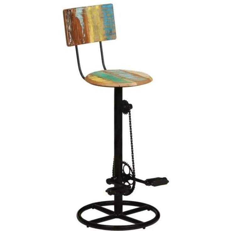 Barhocker 2 Stk. Altholz Massiv [338219]