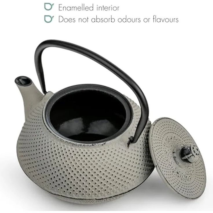 Bredemeijer Teekanne Jang 0,8l Gusseisen grau + Filter 153022 – Bild 7