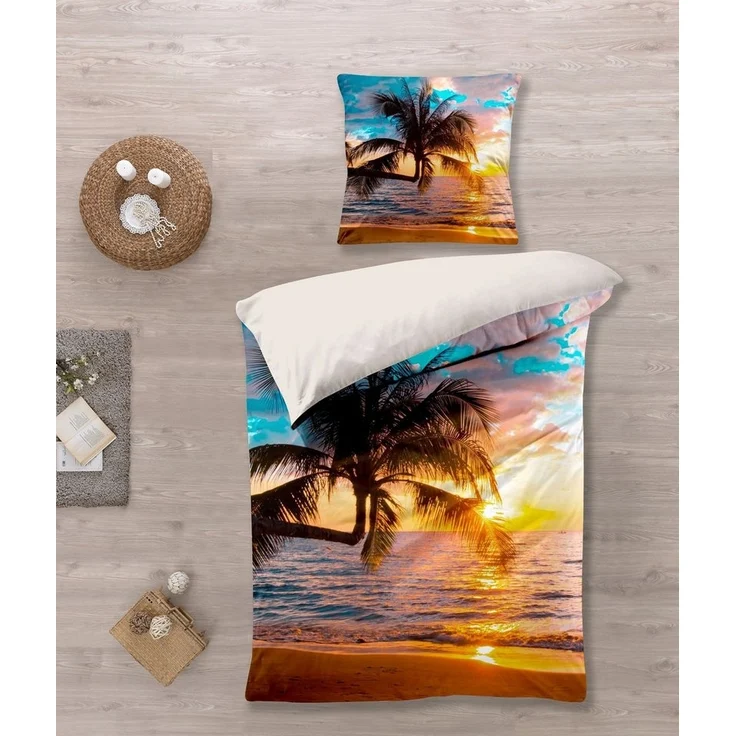 KK Kinderbettwäsche Bettwäsche Set mit Sonnenuntergang 135x200 cm – Bild 5