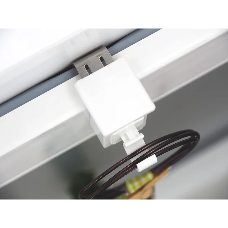 dekondo Klemmhalter für Gardinenstangen Fensterhaken/Dekohaken zum Einlegen von Gardinenstangen, weiß, für einen Klemmbereich (Rahmenstärke des Fensters/Fensterdicke) von 10-27 mm, (4-St), oben oder seitlich am Fenster zu befestigen – Bild 9