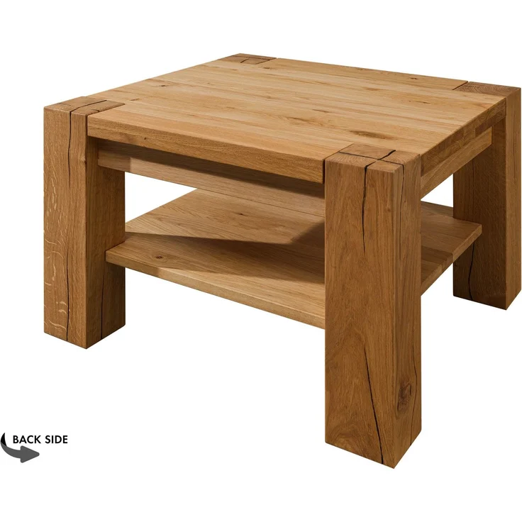 Couchtisch Wildeiche 70x70x45 braun geölt KENT #314 – Bild 9
