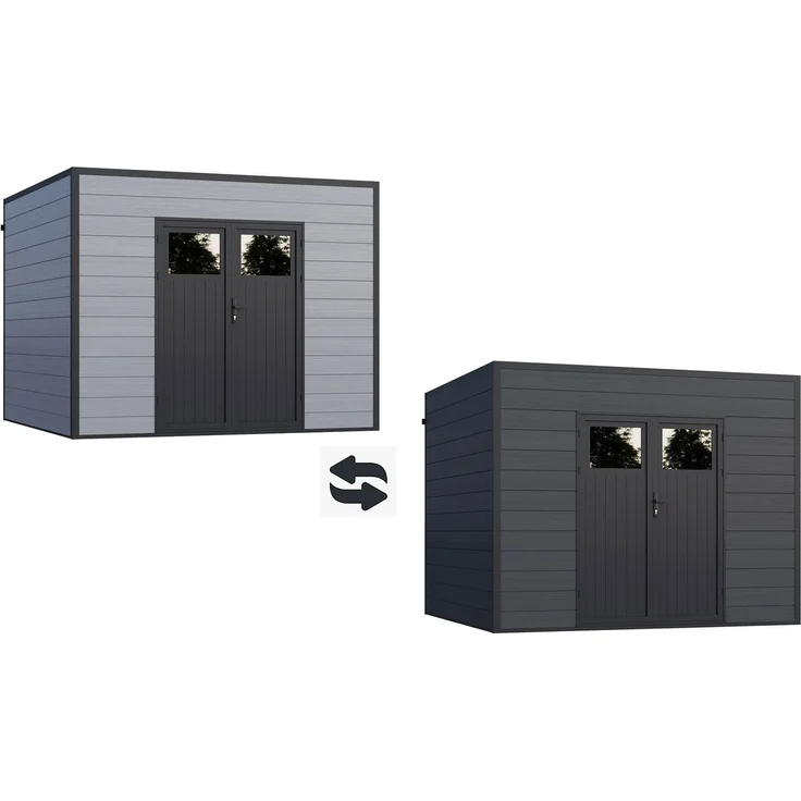 WPC Gartenhaus Modell Cubus 8,12 m² – Bild 3