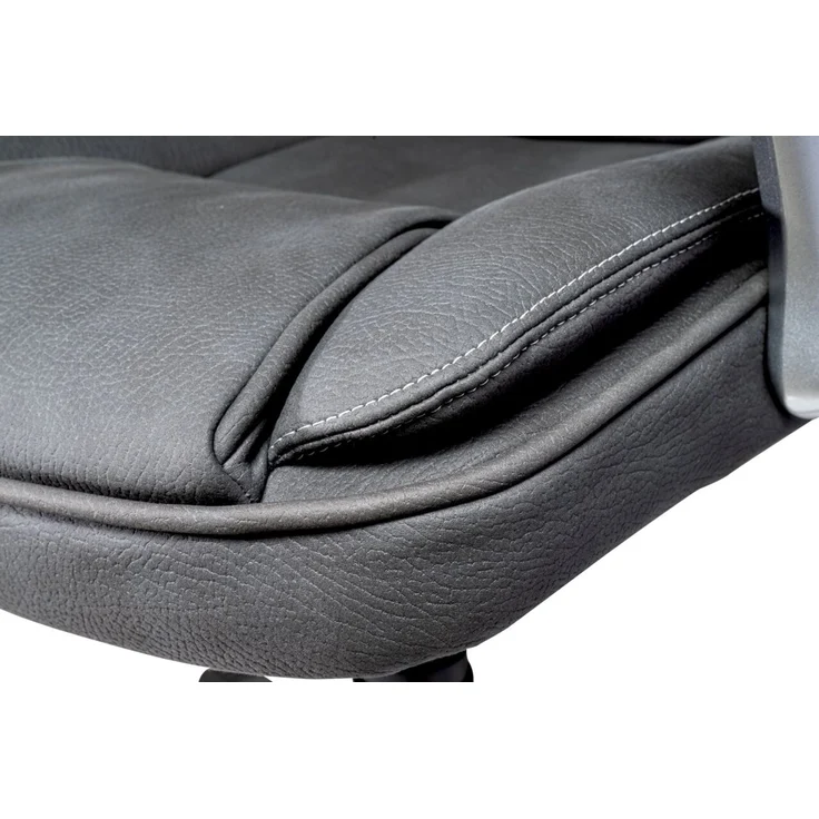 XORA 'MARS II' Chefsessel, Stoff grau, 66 x 110 x 72 cm, höhenverstellbar und 120 kg belastbar – Bild 3