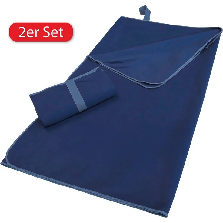 my home Sporthandtuch Elja Reisehandtuch, Strandhandtuch, (2-St), auch als 2er Set erhältlich, schnelltrocknend & saugfähig, Mikrofaser – Bild 5