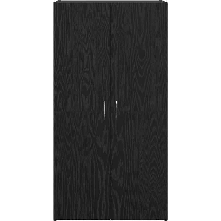 vidaXL Büroschrank Schwarz Eichen-Optik 60 x 32 x 115 cm Holzwerkstoff 879638 – Bild 6