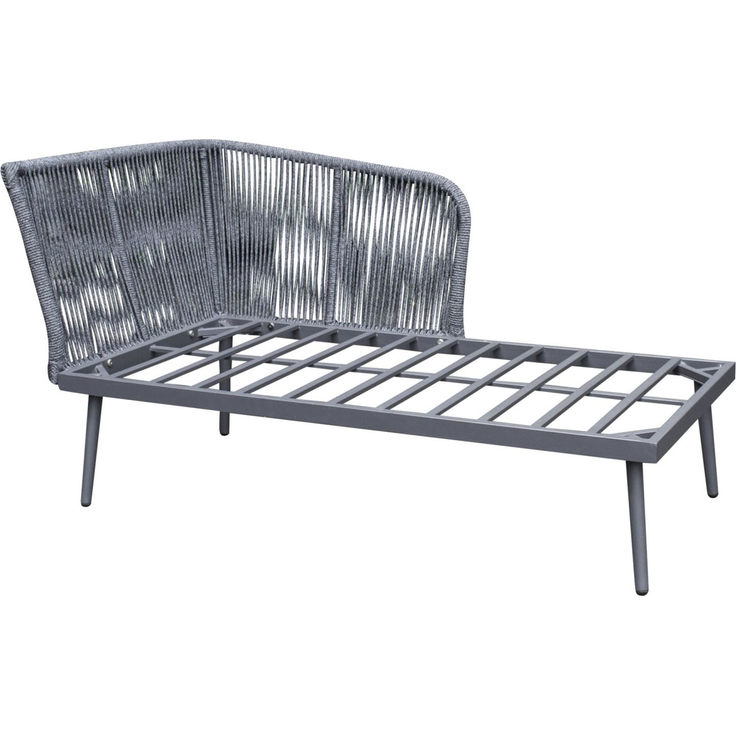 SUNERA Lounge, 3-tlg. inkl. Kissen + Couchtisch, Stahlgestell dunkelgrau – Bild 7