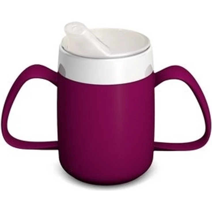Ornamin Schnabelbecher ORNAMIN 2-Henkel-Becher mit Trink-Trick mit Schnabelaufsatz, Qualitätskunststoff, Trinkhilfe I Spezial-Becher I bruchstabil I BPA-frei I Made in Germany – Bild 6