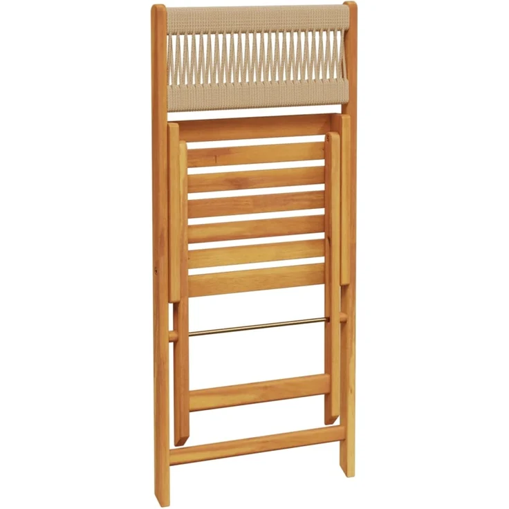 vidaXL Klappstühle, 6 Stück, beige, massives Akazienholz 3214608 – Bild 7