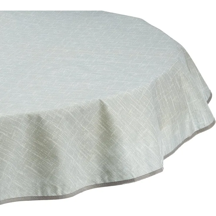 Tischdecke rund 130cm grau-marmoriert