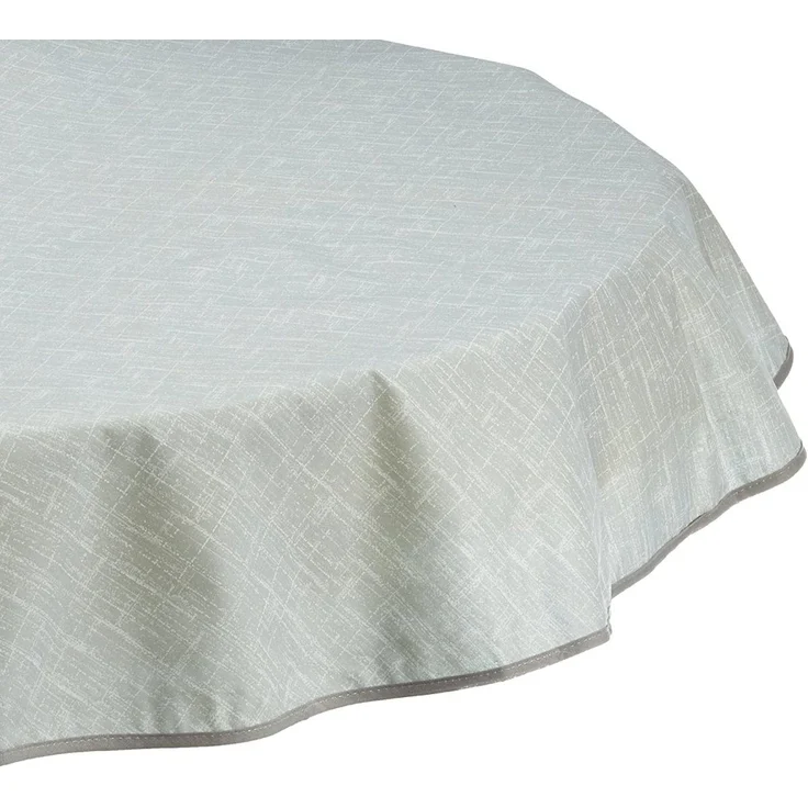 Tischdecke rund 130cm grau-marmoriert – Bild 1
