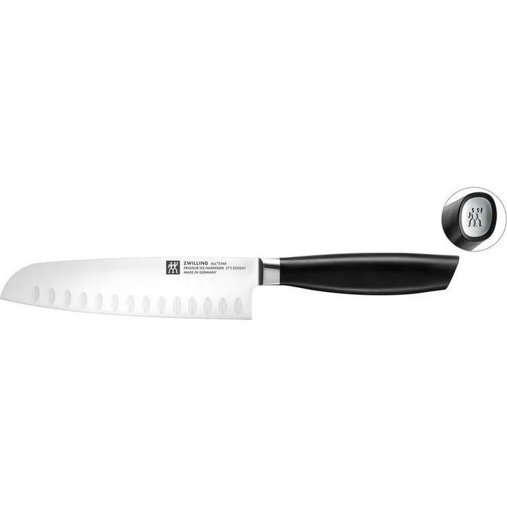 Zwilling Santokumesser ZWILLING All * Star Santokumesser Kochmesser Messer 18 cm, Silber – Bild 5