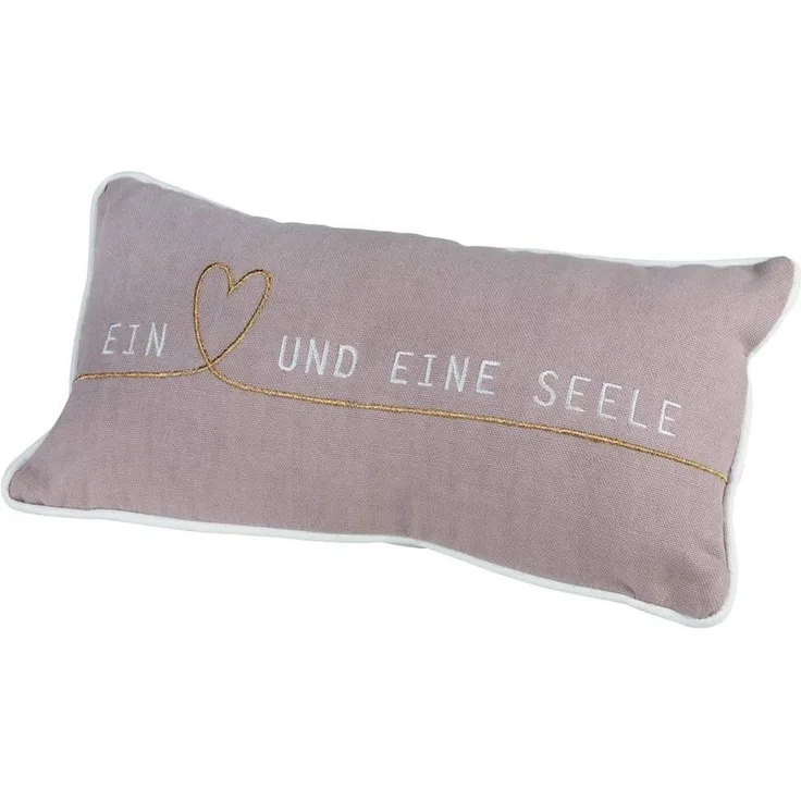 räder Kissen EIN HERZ UND EINE SEELE BH 33x17 cm Dekokissen