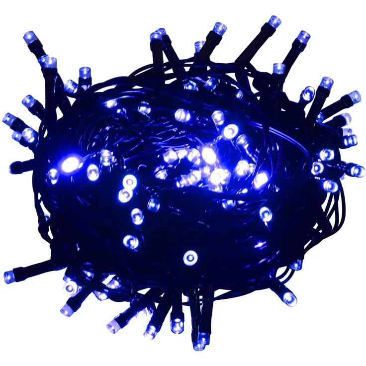 vidaXL LED-Lichterkette mit 1000 LEDs Blau 100 m PVC 343220