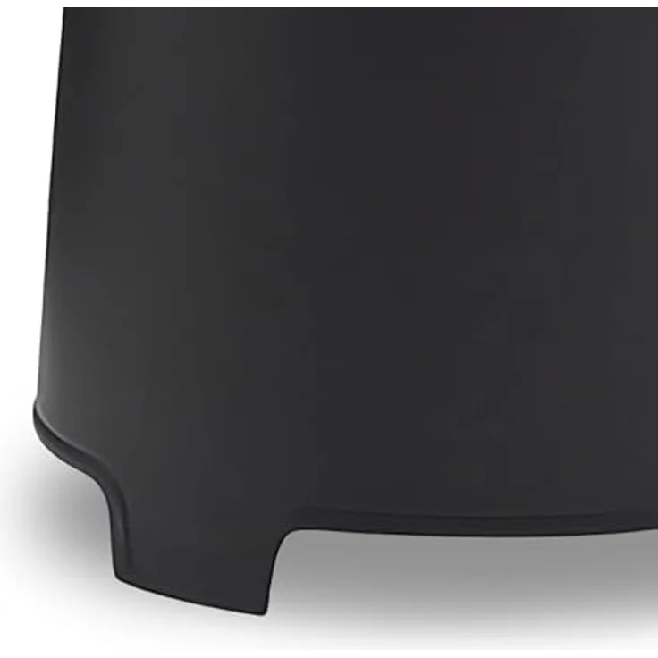 Spetebo Beistelltisch Kunststoff Gartentisch rund anthrazit - 38 x 40 cm (Anzahl, 1-St, Stück), stapelbar – Bild 4