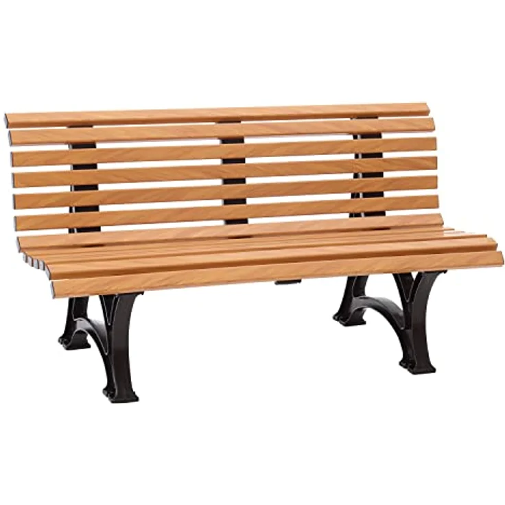 Blome Gartenbank Helgoland braun 3-Sitzer – Bild 1