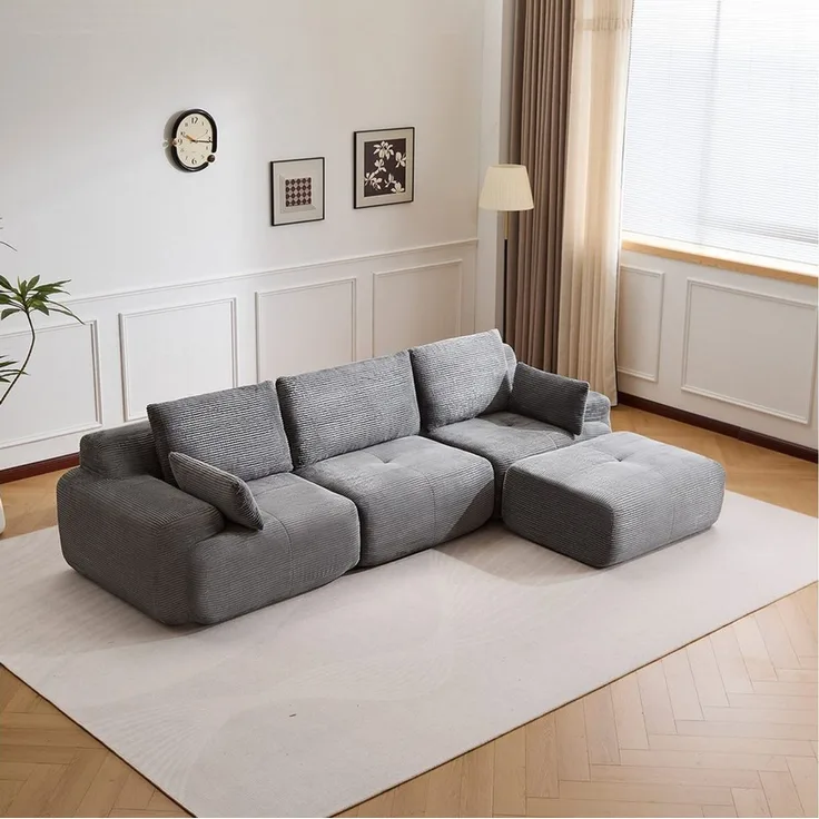 WHEELYOU Sofa Sofa 3-2-1 Sitzer mit Schlaffunktion – Wohnzimmersofa modern & bequem, Bequemes Sofa mit Bettfunktion – modern, kompakt und flexibel nutzbar