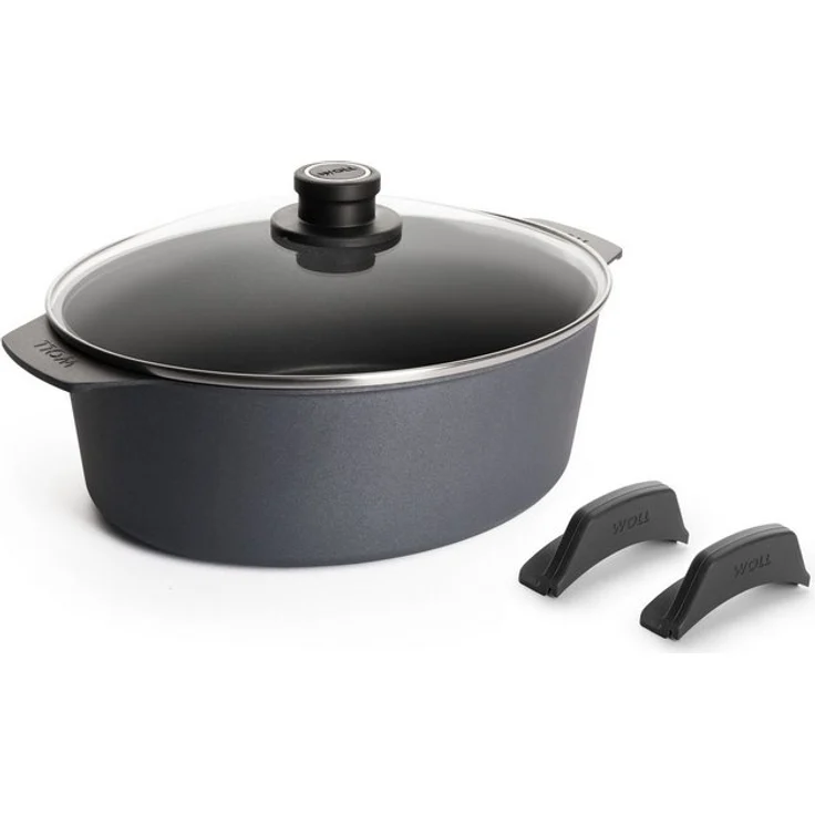 WOLL Gussbräter Diamond Lite Antihaft‑Bräter 6 l (26 x 31 x 11 cm), Aluguss, alle Herdarten inkl. Induktion, spülmaschinen‑ & backofenfest – Bild 4