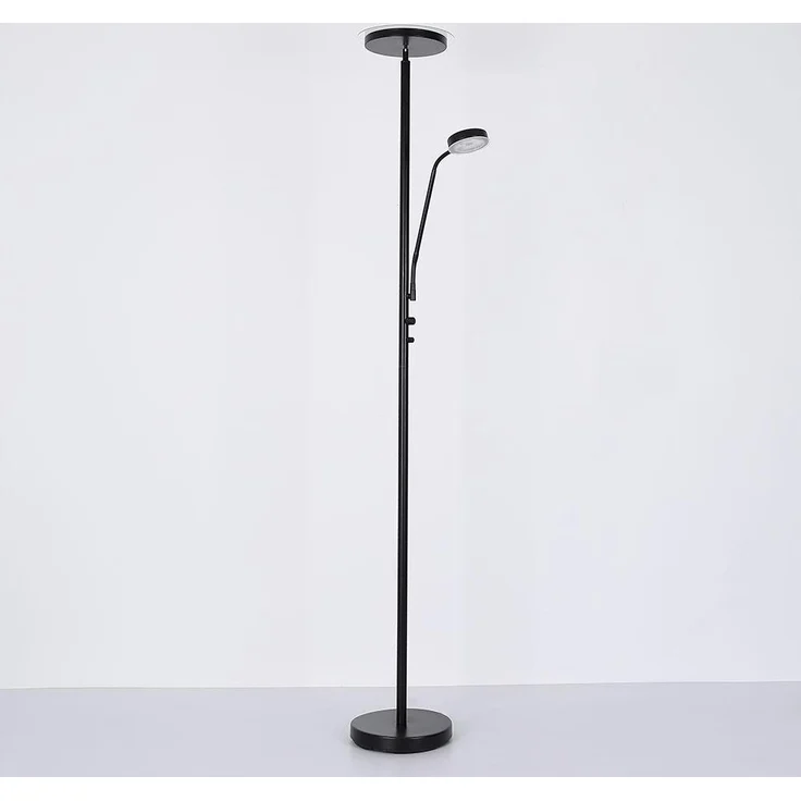 LED Stehleuchte, schwarz, dimmer, Flexo verstellbar, H 180 cm – Bild 10