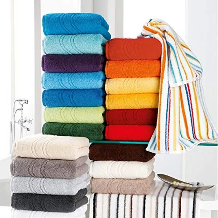 ROSS Duschtuch Cashmere feeling, Frottier (1-St), mit Wellen-Bordüre