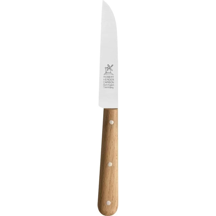 Gemüsemesser 85mm Buche Griff B-Holz, ger. Klinge – Bild 2