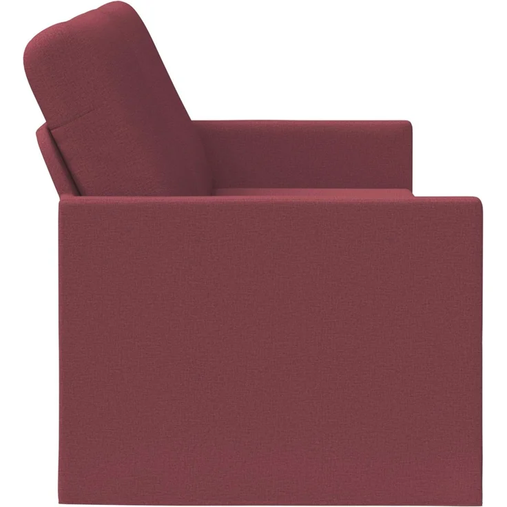 vidaXL 3-Sitzer Sofa Weinrot 220 x 81 x 82 cm Stoff 42041142 – Bild 4