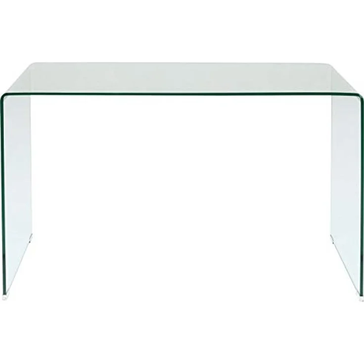 Kare Design Schreibtisch Clear Club, Transparent, Modern, Elegant, Platzsparend, Wohnzimmer, Büro, Home-Office, ESG-Glas, 78 x 125 x 60 cm (H/B/T) – Bild 5