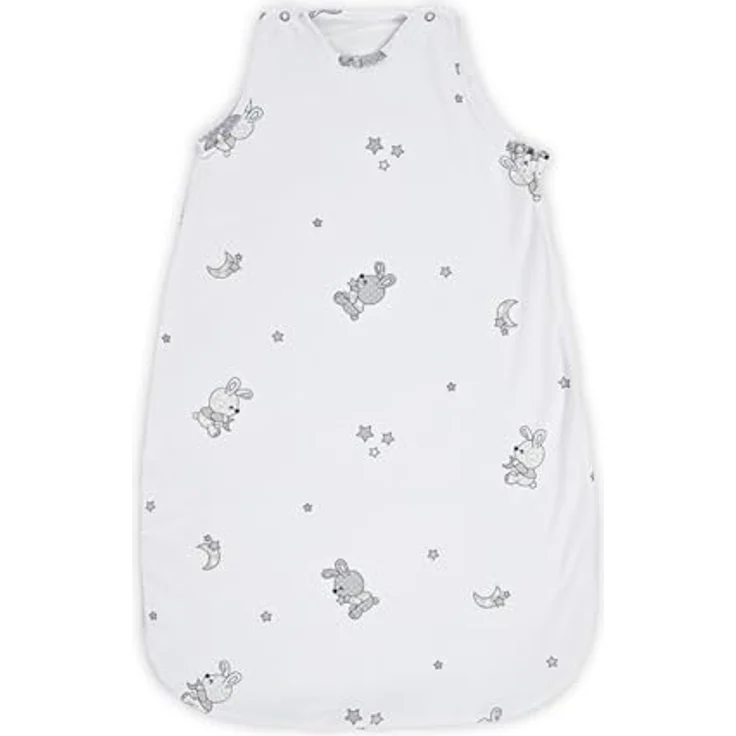Lorelli Baby Winterschlafsack 85 cm 100% Baumwolle, 2,5 TOG, Maße 80 x 45 x 3 cm grau weiß – Bild 2