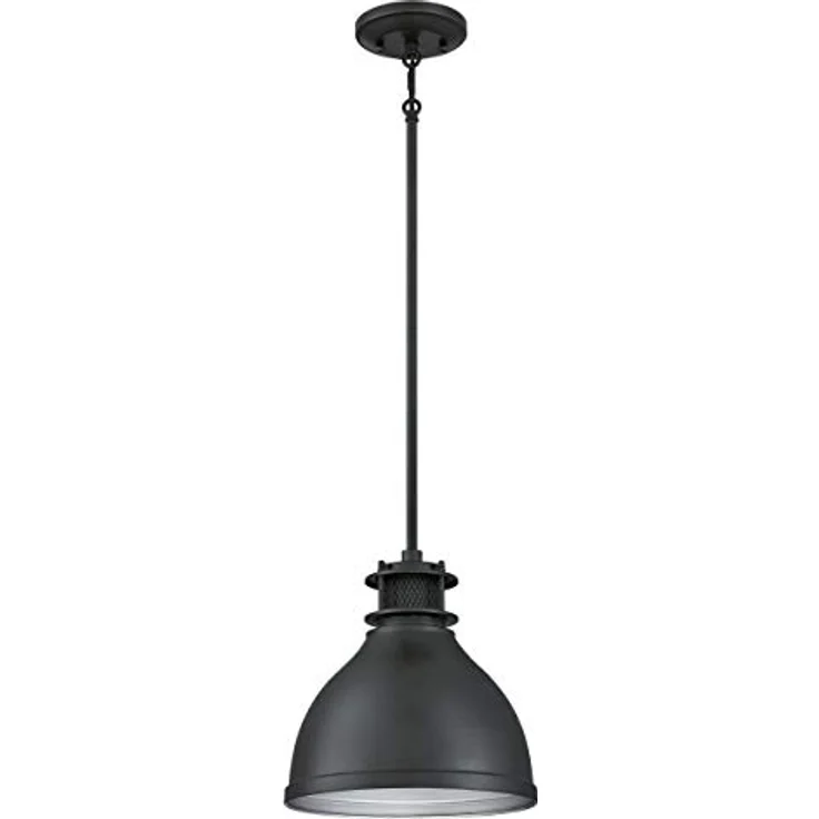 Westinghouse 6326840 Hängeleuchte, Höhenverstellbar im Retro-Design, schwarz, mit Gitterakzent – Bild 2