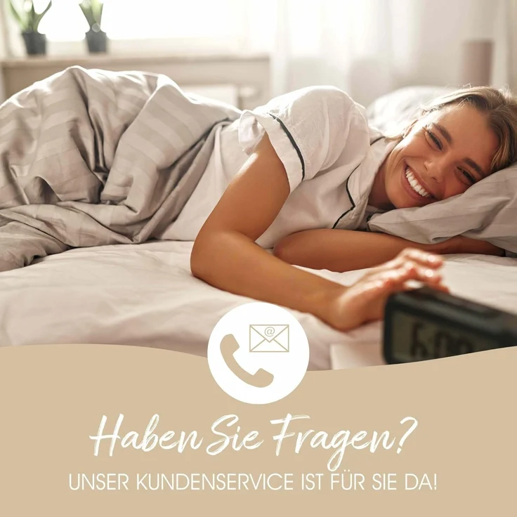 KÜNSEMÜLLER Federkissen Feder, Füllung: 100% Gänse-Federn, Bezug: 100% Baumwolle, Rückenschläfer, Seitenschläfer, Bauchschläfer, viel Stützkraft durch Federfüllung – Bild 7