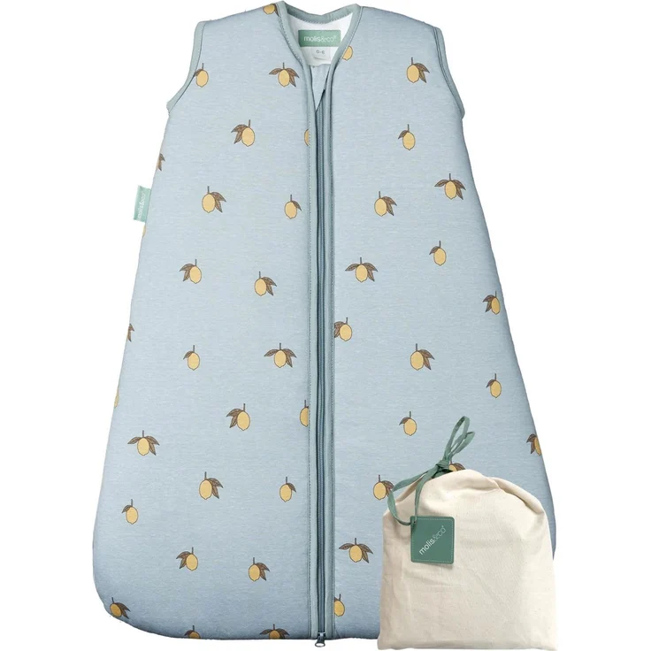 molis&co - Baby Schlafsack 2.5 TOG - Ganzjahres Schlafsack - Babyschlafsack Neugeborene - 100% Baumwolle (Oeko-TEX 100), ärmellos Winterschlafsack wattiert - Premium Qualität - Colima (95 cm) – Bild 1