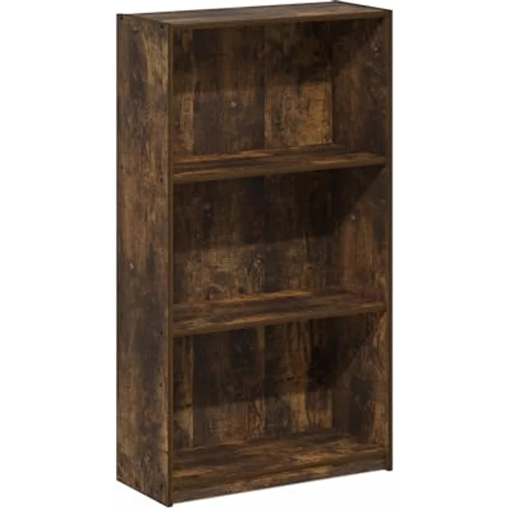 Furinno Basic 3-stufiges Bücherregal mit Aufbewahrungsregalen, Bernsteinkiefer – Bild 6
