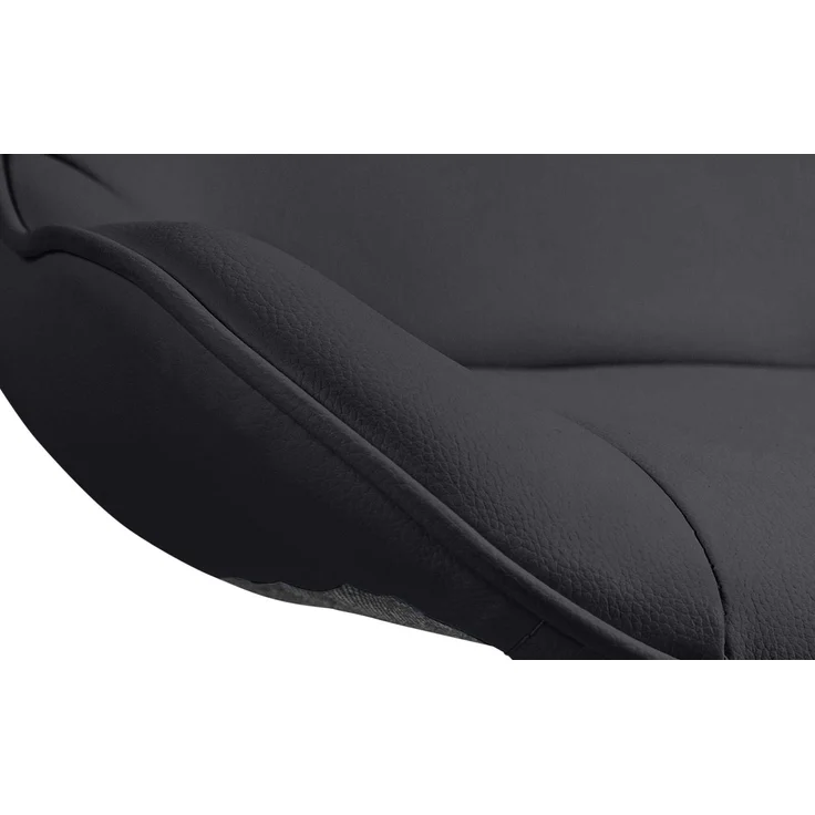 2er Set Barhocker RAGAD - Kunstleder Schwarz 49x51x85 cm Weiß | Barstuhl Höhenverstellbar Mit Lehne Drehbar Tresenhocker Tresenstuhl Kneipenhocker – Bild 6