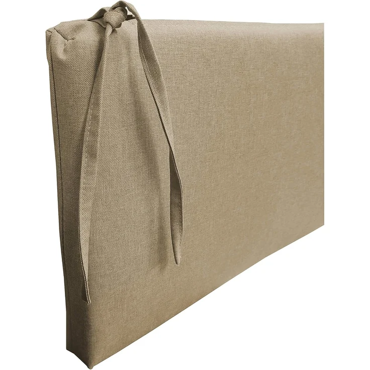 chilly pilley Bankkissen Bankauflage Polsterauflage Reißverschluss mit Schlaufen Kissen für Gartenbank Gartenbankauflage für Gartenmöbel Sitzkissen & Rückenkissen Outdoor (120 x 60 x 5 cm, Beige) – Bild 6