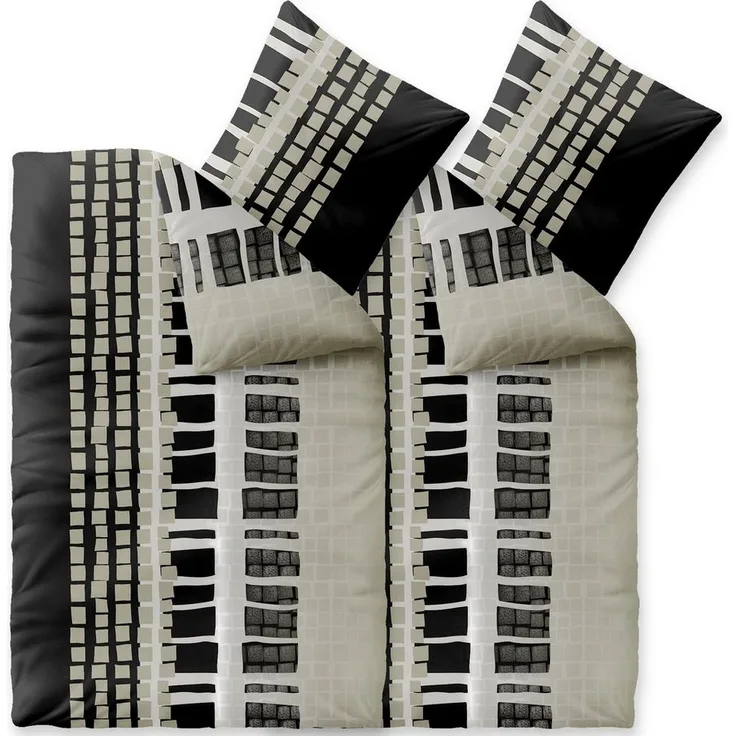 CelinaTex Bettwäsche Style Winter Bettgarnitur Fleece warm 4tlg. 155x220cm Daniela, Polyester, 4 teilig