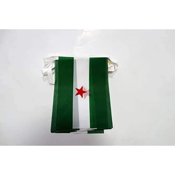 AZ FLAG - Fahnenkette Andalusien Arbonaida 6 Meter Mit 20 Flaggen - 21x14 cm - Andalusien Girlande Flaggenkette 14x21 Cm