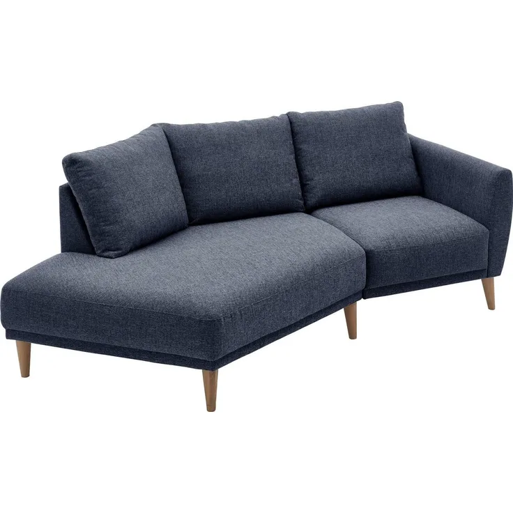 ATLANTIC home collection Polsterecke Elvis, im skandinavischen Stil, 220/127/91 cm, offenes Ende Links, Anthrazit