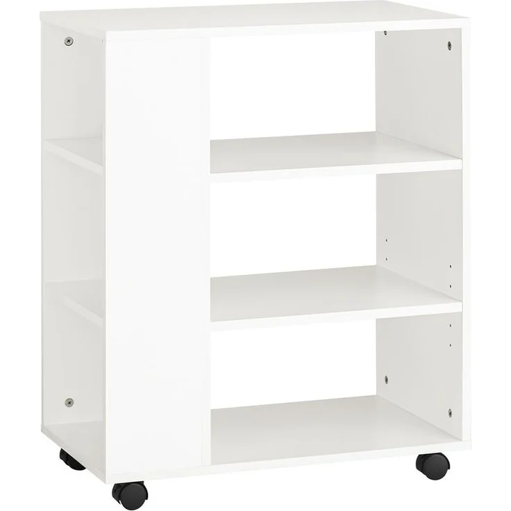 SoBuy FBT68-W Schubladenschrank Büro, Spanplatte, Melamin, Weiß, 60 x 75 x 35 cm – Bild 1