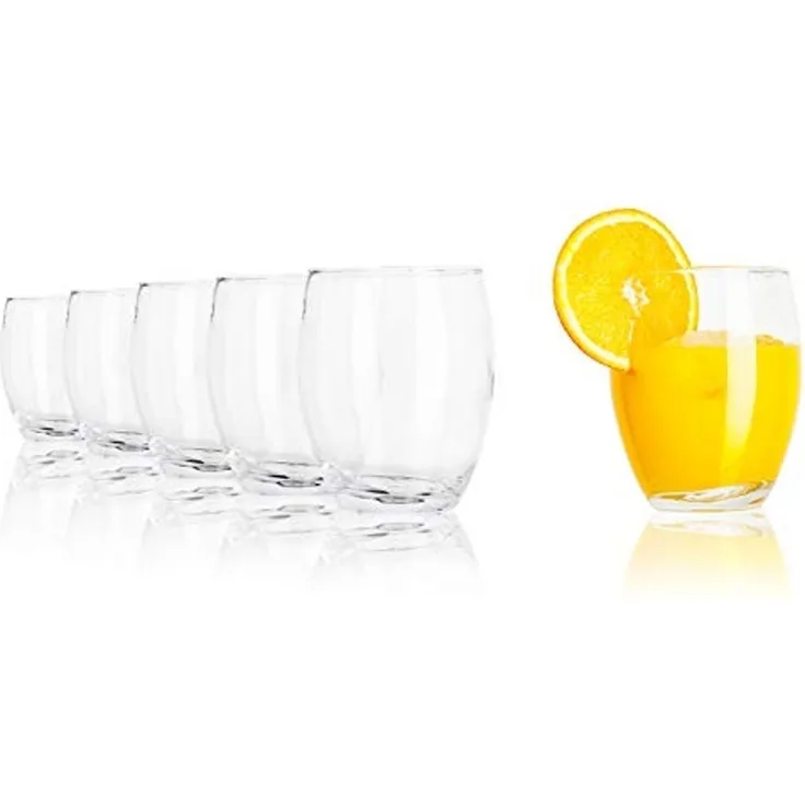 trinkgläser 350 ml Glas 10 cm transparent 6-teilig