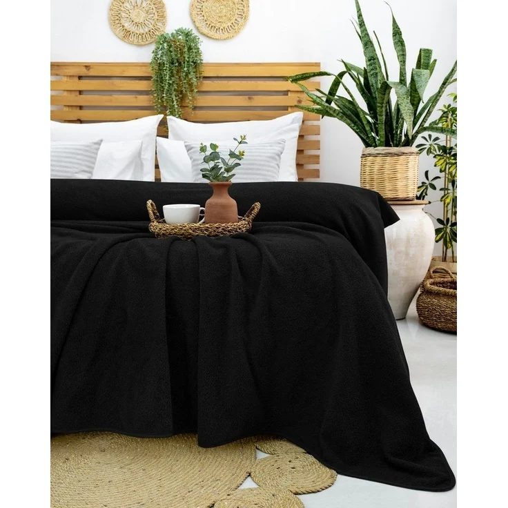 Wohndecke Frotteedecke 100% Baumwolle - Sommerdecke, Kuscheldecke, Laynenburg, Baumwolldecke als Sommer, Bett-Überwurf, Couch-Überwurf, Sofa-Decke – Bild 3