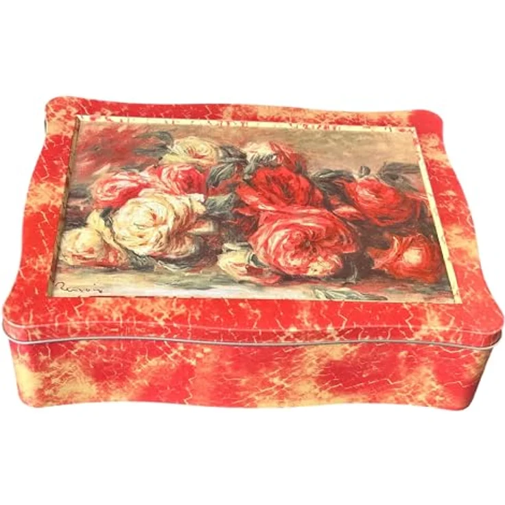 MediMuc Keksdose nostalgische Keksdose, Rosendose, Rosengemälde des Malers Renoir – Bild 9