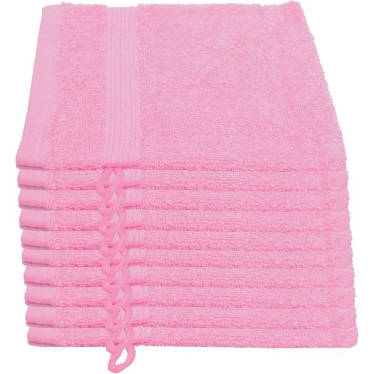 Julie Julsen Waschhandschuh 10-Waschhandschuh-Babyrosa-Waschhandschuh 15 x 21 cm (10-tlg) – Bild 2